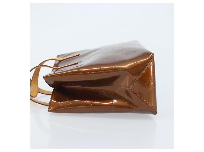 LOUIS VUITTON Borsa a Mano Monogram Vernis Reade PM Bronzo M91146 LV Auth ep13959 - vista 4