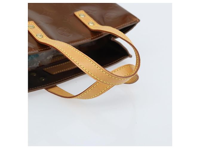 LOUIS VUITTON Borsa a Mano Monogram Vernis Reade PM Bronzo M91146 LV Auth ep13959 - vista 7