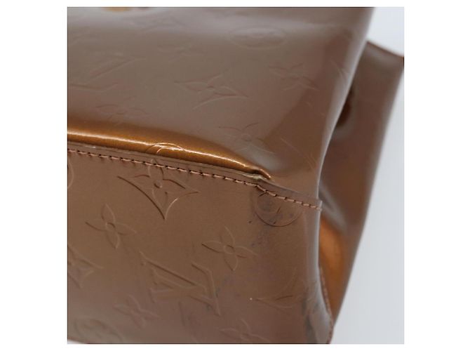 LOUIS VUITTON Borsa a Mano Monogram Vernis Reade PM Bronzo M91146 LV Auth ep13959 - vista 9