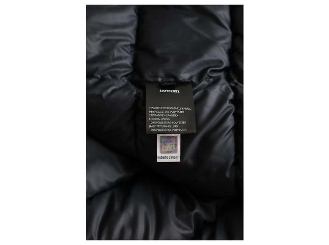 Roberto Cavalli Giacca imbottita nera - vista 6