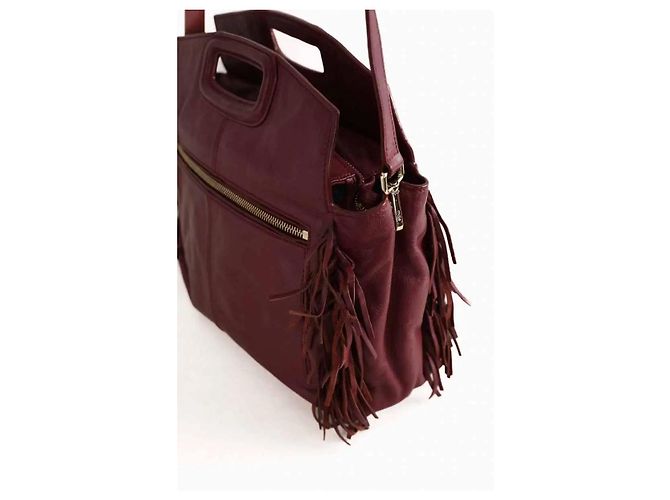 Maje Burgundy Shoulder Bag - view 3