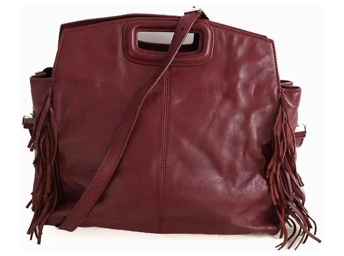Maje Burgundy Shoulder Bag - view 4