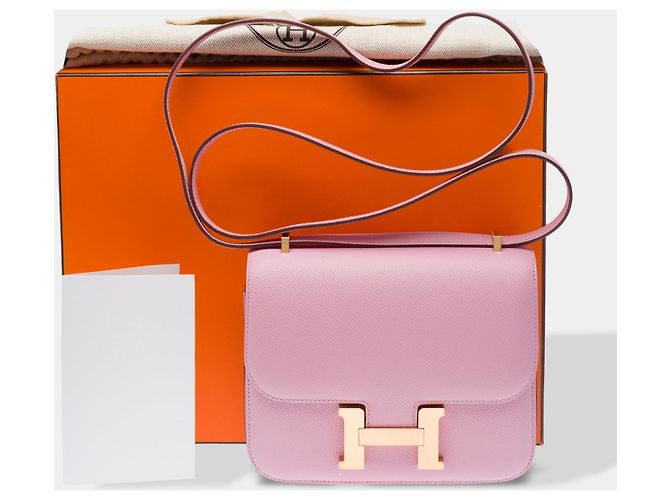 Hermès Bolsa HERMES Constance em Couro Roxo - 103409 - vista 2