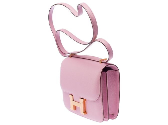 Hermès Bolsa HERMES Constance em Couro Roxo - 103409 - vista 5