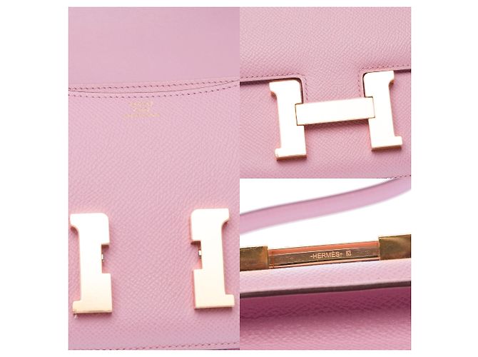 Hermès Bolsa HERMES Constance em Couro Roxo - 103409 - vista 7