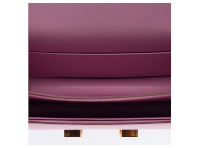 Hermès Bolsa HERMES Constance em Couro Roxo - 103409 - vista 9