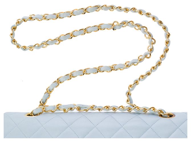 Borsa CHANEL Timeless/Classique in Pelle Blu - 103407 - vista 10