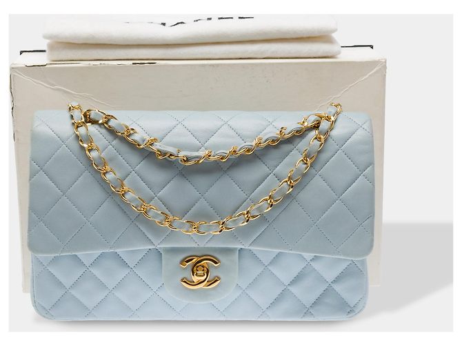 Borsa CHANEL Timeless/Classique in Pelle Blu - 103407 - vista 2