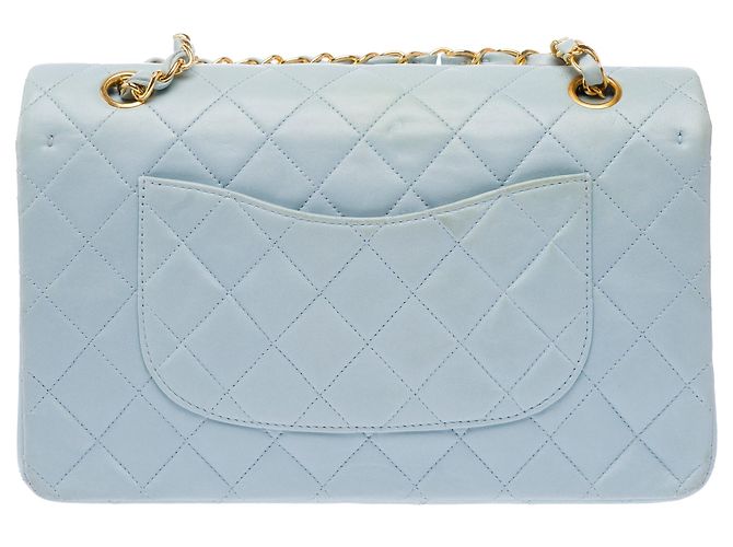 Borsa CHANEL Timeless/Classique in Pelle Blu - 103407 - vista 4