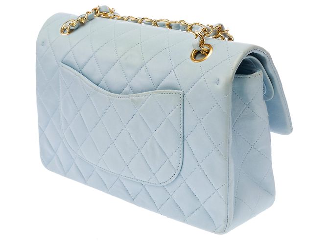 Borsa CHANEL Timeless/Classique in Pelle Blu - 103407 - vista 6