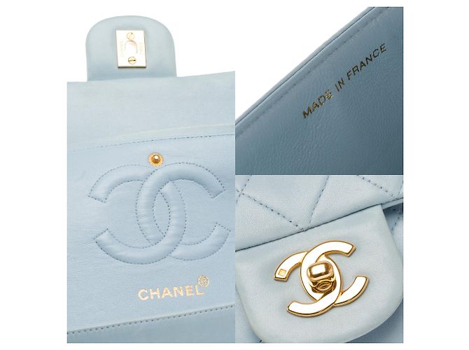 Borsa CHANEL Timeless/Classique in Pelle Blu - 103407 - vista 7