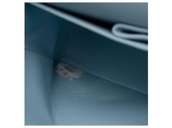 Borsa CHANEL Timeless/Classique in Pelle Blu - 103407 - vista 8