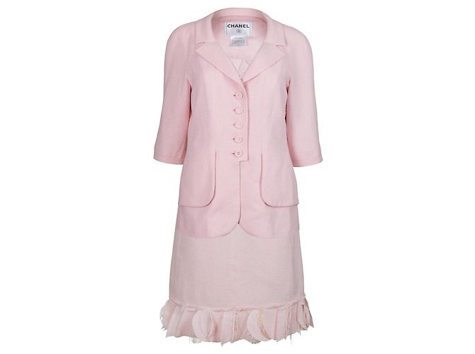 Prenda CHANEL en Tweed Rosa - 103399 - vista 4