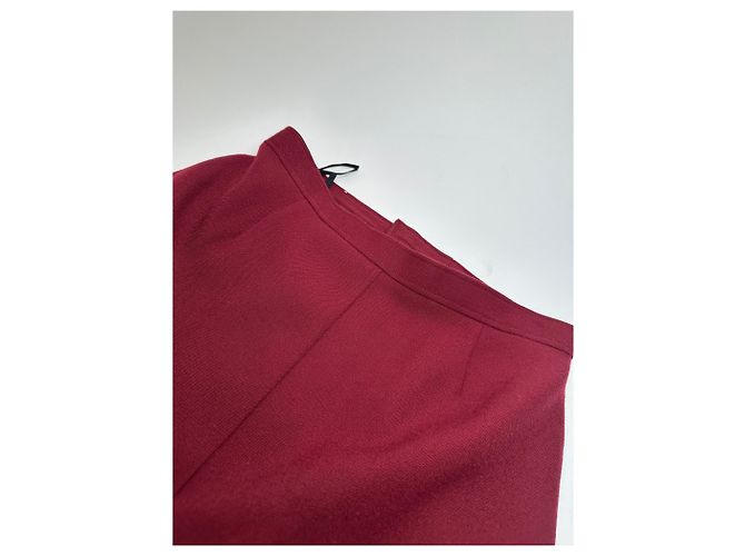 Chloé Vintage Chloe Wollrock burgunderrot FR42 Bordeaux - Ansicht 5