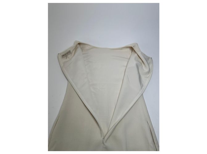 Vintage Emilio Pucci Wollkleid Weiß M - Ansicht 11