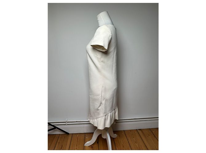 Vintage Emilio Pucci Wollkleid Weiß M - Ansicht 2
