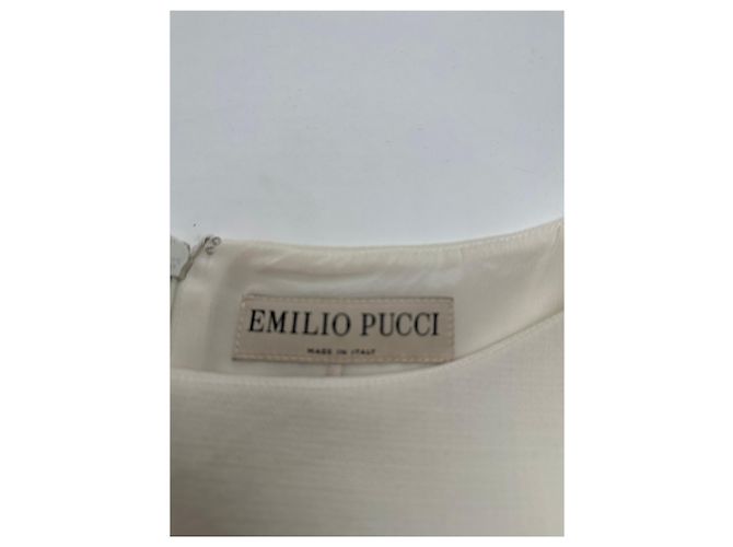 Vintage Emilio Pucci Wollkleid Weiß M - Ansicht 6