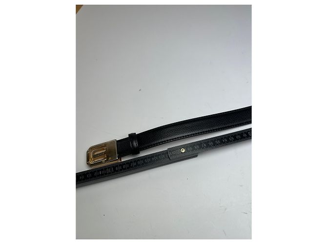 Cinto de couro vintage Burberry preto - vista 9