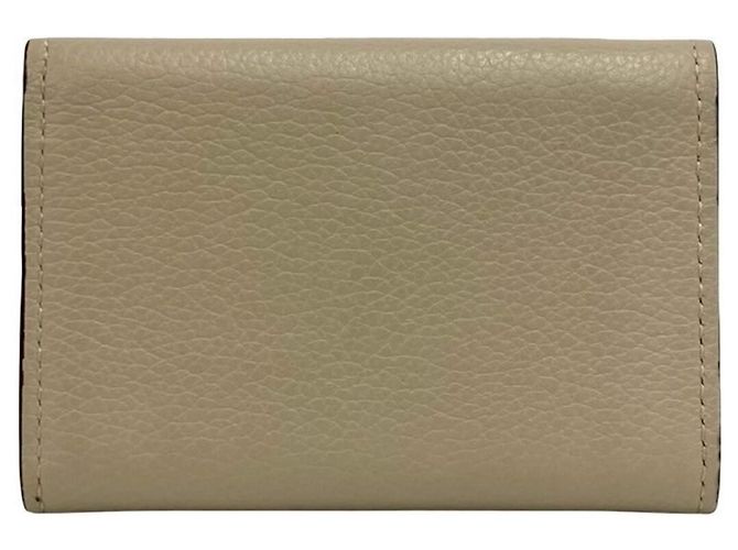 Cartera Lock Mini de cuero con tres pliegues de Louis Vuitton Castaño Beige - vista 2