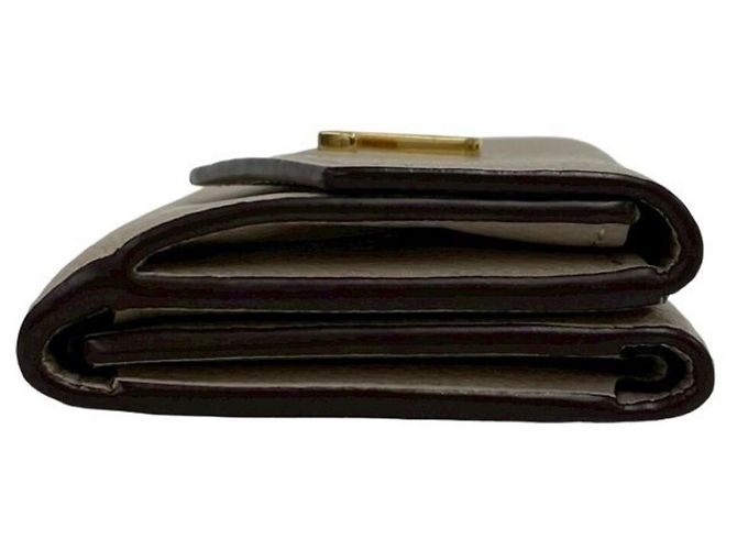 Cartera Lock Mini de cuero con tres pliegues de Louis Vuitton Castaño Beige - vista 5