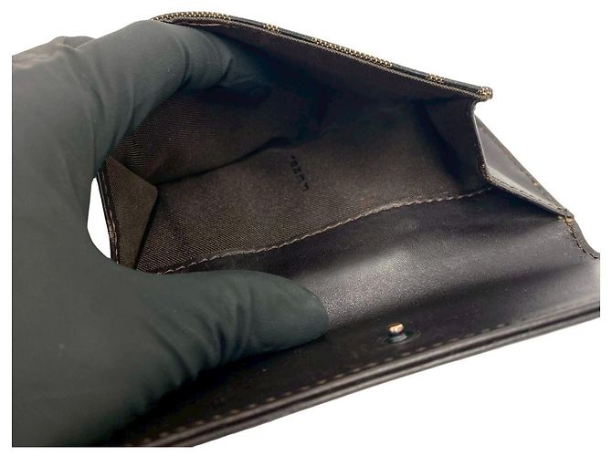 FENDI Zucca FF Pattern Bi-Fold Wallet Brown Black - view 10