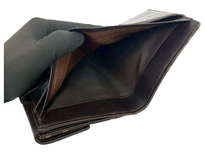 FENDI Zucca FF Pattern Bi-Fold Wallet Brown Black - view 8