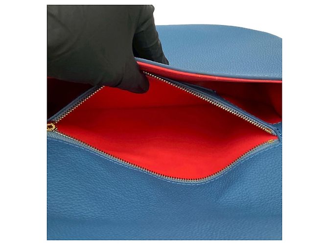 Borsa a spalla mini in pelle morbida LV Pont Neuf MM di Louis Vuitton Blu - vista 10