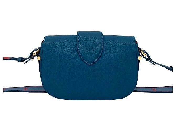 Borsa a spalla mini in pelle morbida LV Pont Neuf MM di Louis Vuitton Blu - vista 3