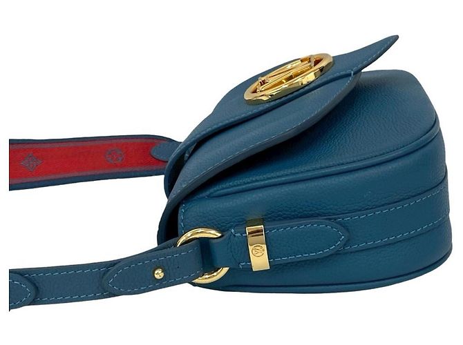 Borsa a spalla mini in pelle morbida LV Pont Neuf MM di Louis Vuitton Blu - vista 5