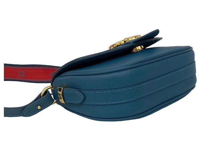 Borsa a spalla mini in pelle morbida LV Pont Neuf MM di Louis Vuitton Blu - vista 7