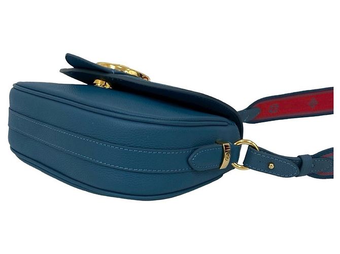 Borsa a spalla mini in pelle morbida LV Pont Neuf MM di Louis Vuitton Blu - vista 8