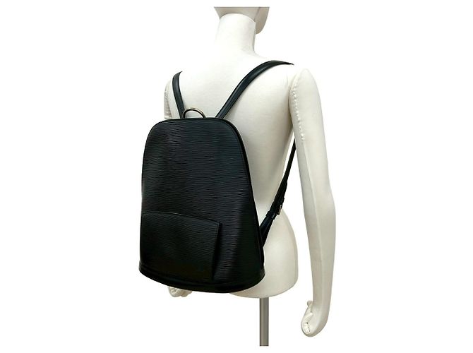 Zaino in pelle Epi Gobelin vintage Louis Vuitton Nero - vista 2