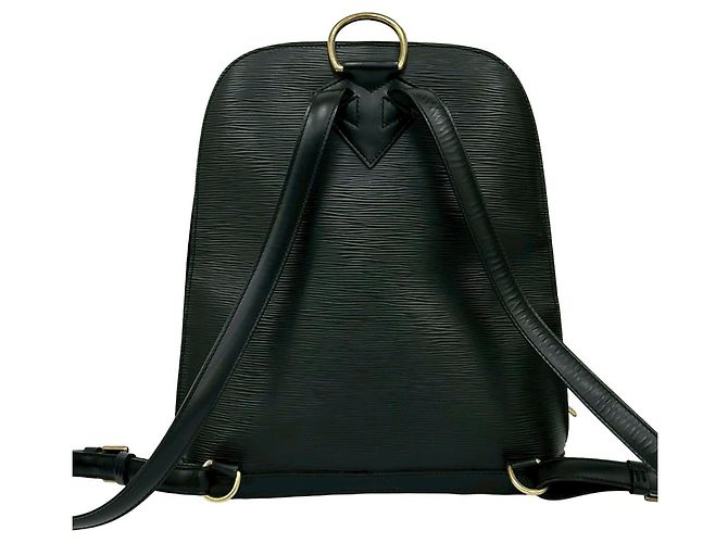 Zaino in pelle Epi Gobelin vintage Louis Vuitton Nero - vista 3