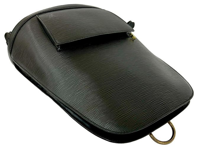 Zaino in pelle Epi Gobelin vintage Louis Vuitton Nero - vista 4