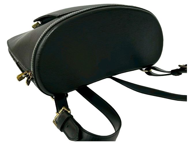 Zaino in pelle Epi Gobelin vintage Louis Vuitton Nero - vista 7