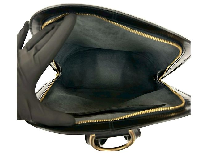 Zaino in pelle Epi Gobelin vintage Louis Vuitton Nero - vista 9