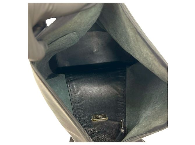 Zaino in pelle con hardware logo vintage LOEWE Nero - vista 9