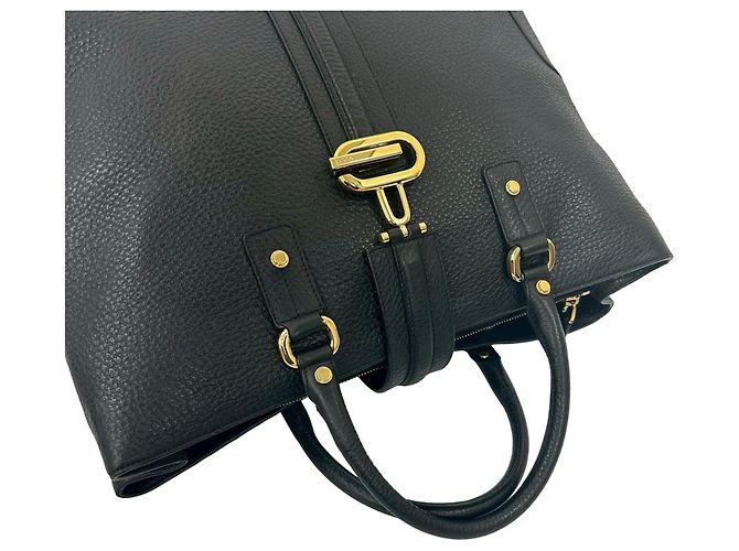 Schwarze Leder-Tote von Gucci - Ansicht 4