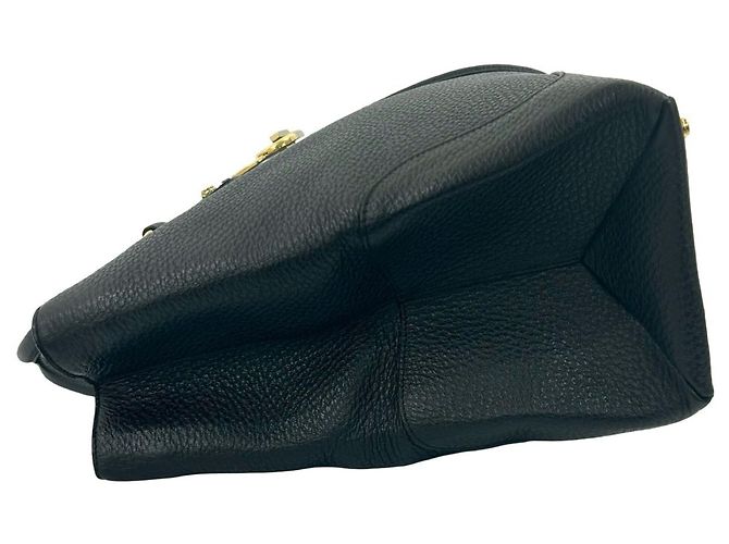 Schwarze Leder-Tote von Gucci - Ansicht 5