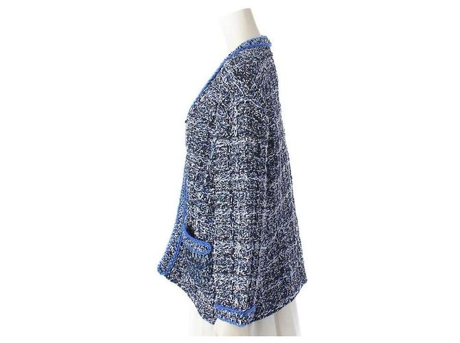 Cambon Chanel Blue Wool Jacket - view 3