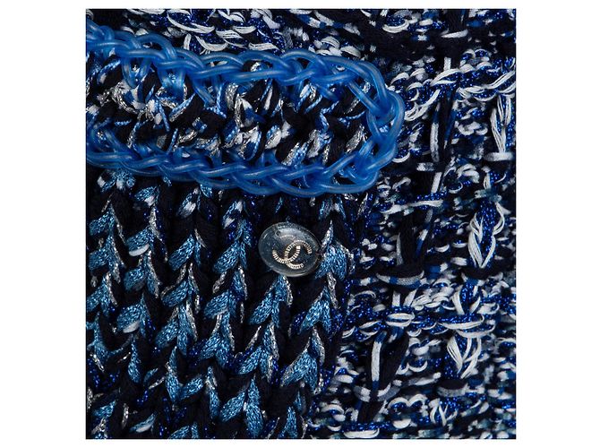 Cambon Chanel Blue Wool Jacket - view 6