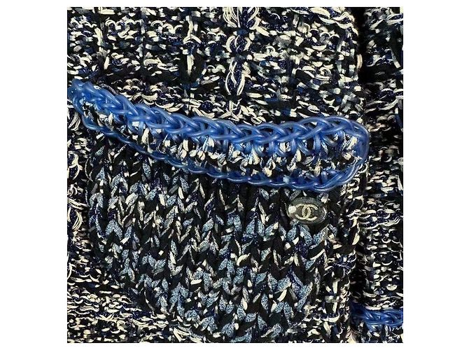 Cambon Chanel Blue Wool Jacket - view 7