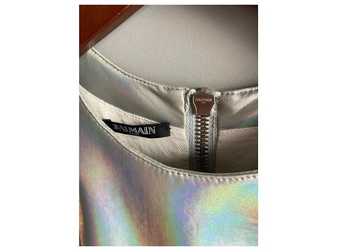 Abito Balmain Argento Riflettente - vista 6