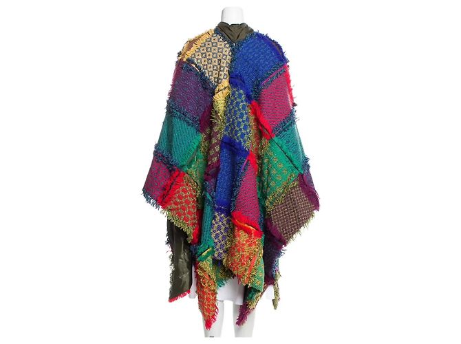 Moncler Grenoble Cape aus Schurwolle Mehrfarben - Ansicht 3