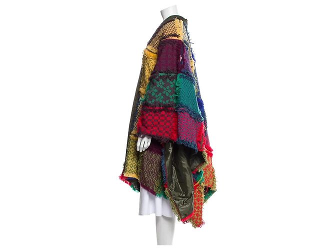 Moncler Grenoble Cape aus Schurwolle Mehrfarben - Ansicht 9