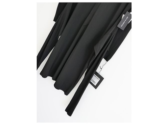 Knotenfront Hemdblusenkleid Norma Kamali Schwarz - Ansicht 2