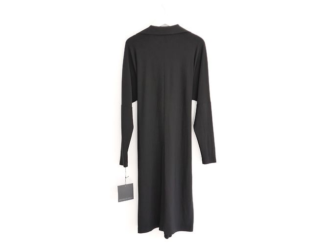 Knotenfront Hemdblusenkleid Norma Kamali Schwarz - Ansicht 5