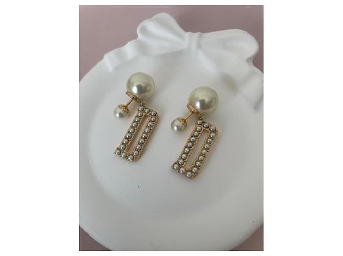 Orecchini Dior Tribales Oro e Perle Bianche D'oro - vista 2
