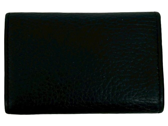 Chaveiro de couro com logo GG Marmont da GUCCI - vista 2