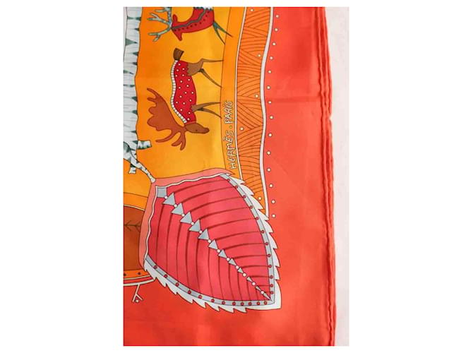 Aline Hermès Quadrato arancione - vista 2